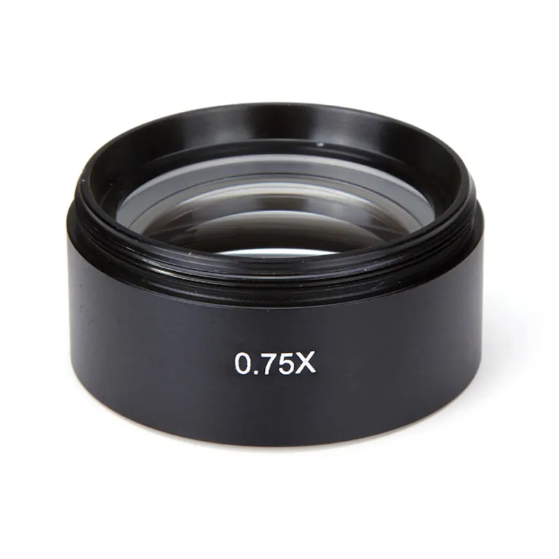 0.3X 0.75X 1.5X Optics Stereo Microscope Barlow Lens M48 Thread Binocular Trinocular Zoom Microscopio Auxiliary Objective Lenses
