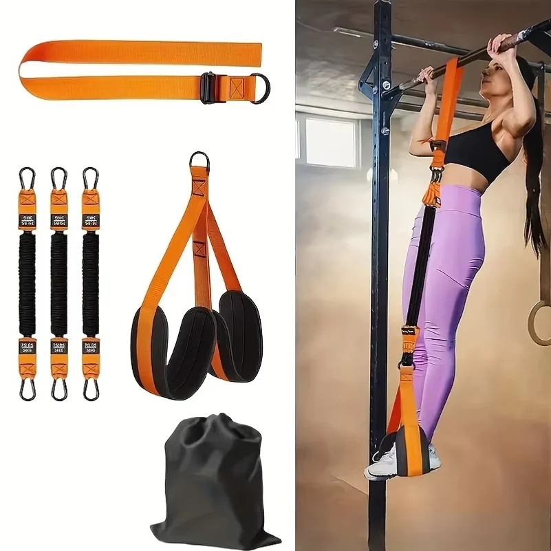 Pull-Up Assist Belt for Indoor Fitness Exercise, Horizontal Bar Auxiliary Belt, Tension Device, Fitness Tension Rope, Elast
