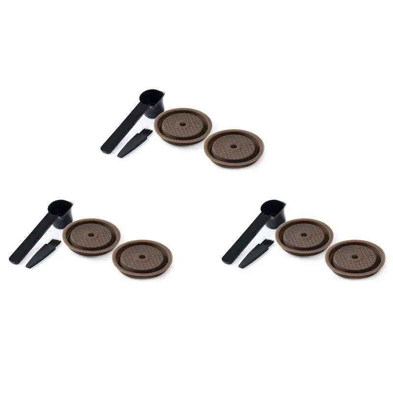 B89B-6PCS Reusable Cap For Nespresso Vertuo And Vertuoline Capsules Refillable And Compatible Silicone
