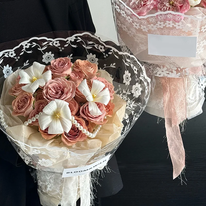 20 шт., прозрачная бумага для упаковки цветов