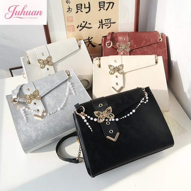 Chinese Style Original Daily Transparent Messenger Bags Female Lolita Two Dimensional Badge Bar Ancient Style Lta Bag for Women
