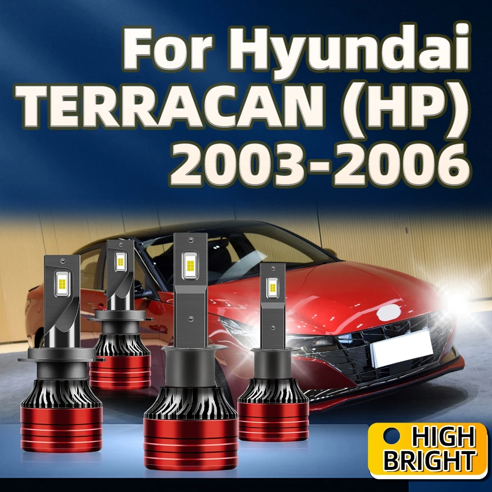 

2/2/4Pcs 180W Led Headlights H7 H1 Powerful Super Bright Car Light For Hyundai TERRACAN (HP) 2003 2004 2005 2006