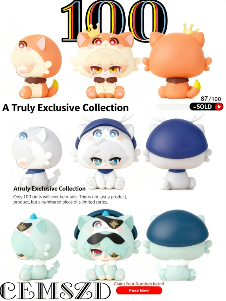 

Limited Edition 100PCS Pre-sale Mydei Doll Game Honkai Star Rail 7CM PVC Phainon Anaxa Desktop Ornaments Anime Accessories Props