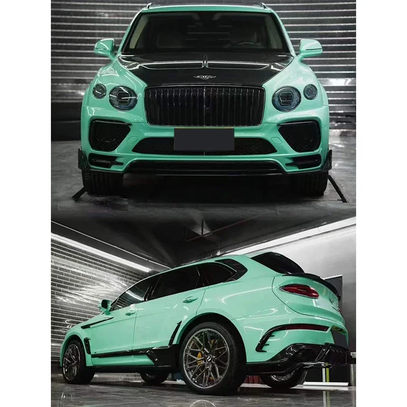 أعلى تصنيف MSY طقم الجسم لعام 2020 + بنتلي بينتاغا ألياف الكربون الجافة طقم الجسم هود التنانير الجانبية مصدات السيارة