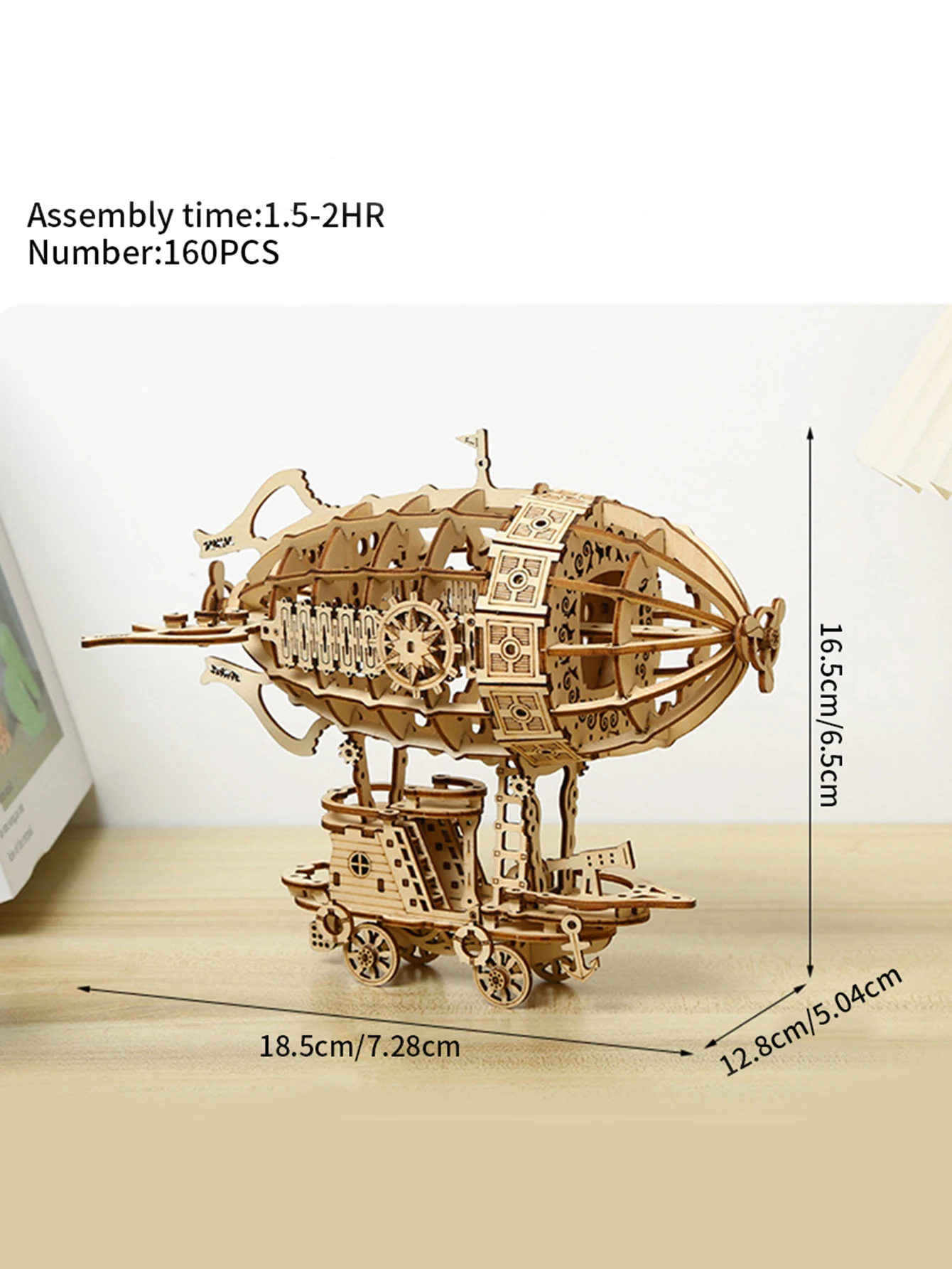 3D Wooden Puzzle Airship Model kits for Adults Model Building Kit  Brain Teaser for Adults to Build Hand Craft Mechanical