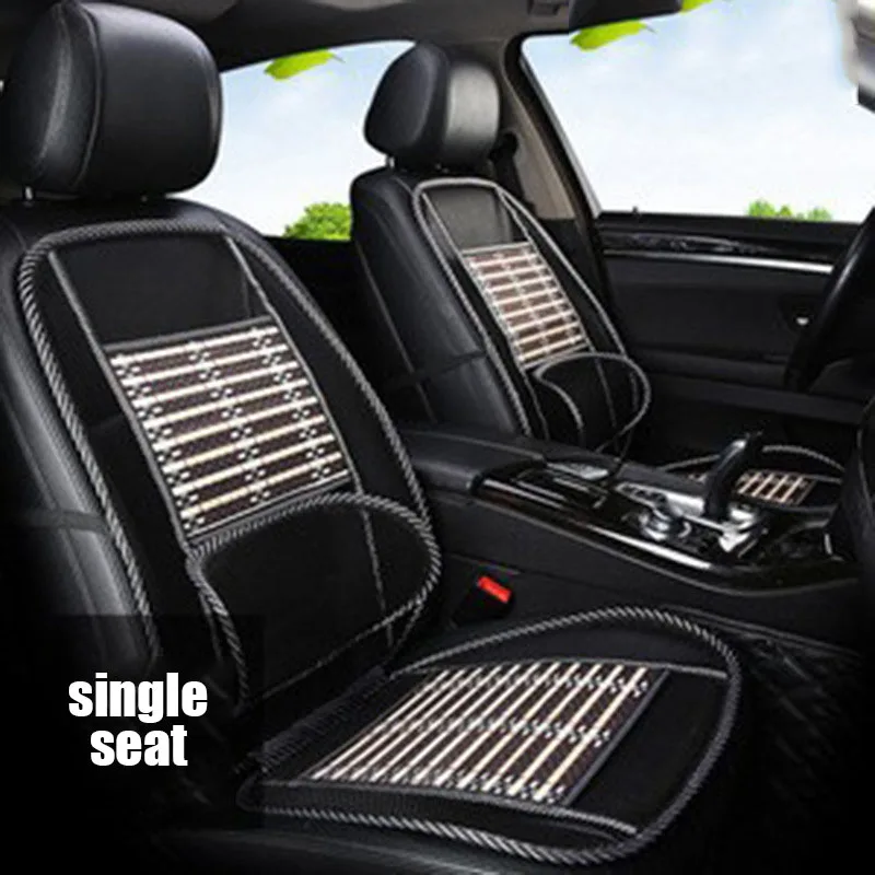 Summer New Car Mesh Seat Cushion Ice Silk Breathable Bamboo Cooling Pad Car Seat Cushion Lumbar Support Car Universal Seat Cover 