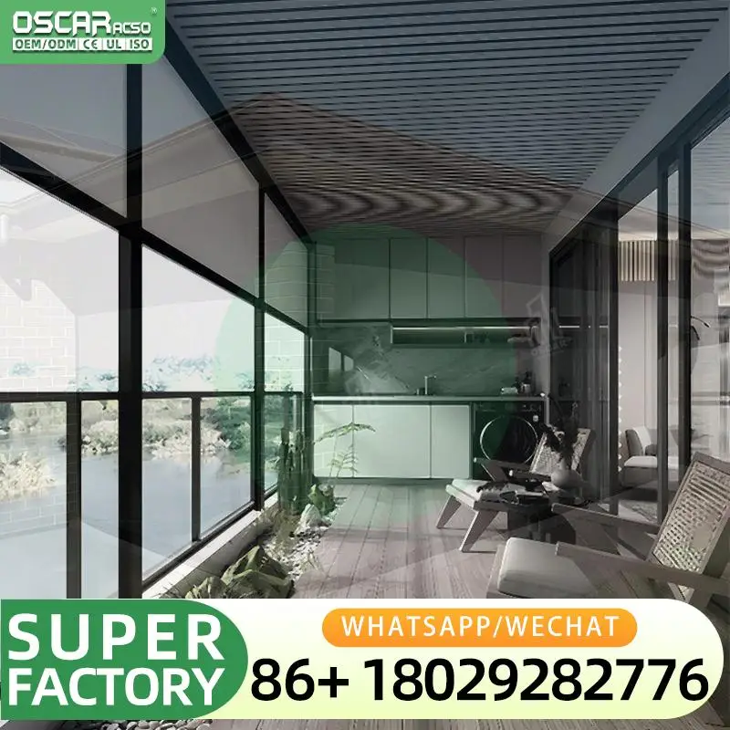 Modern Outdoor Louvered Aluminium Pergola Gazebo with Waterproof Function for Garden Patio Balcony Rolling Blind