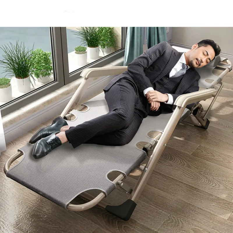 office Fishing Chair Metal Modern Chairs Folding bed siesta bed simple siesta couch office siesta bed