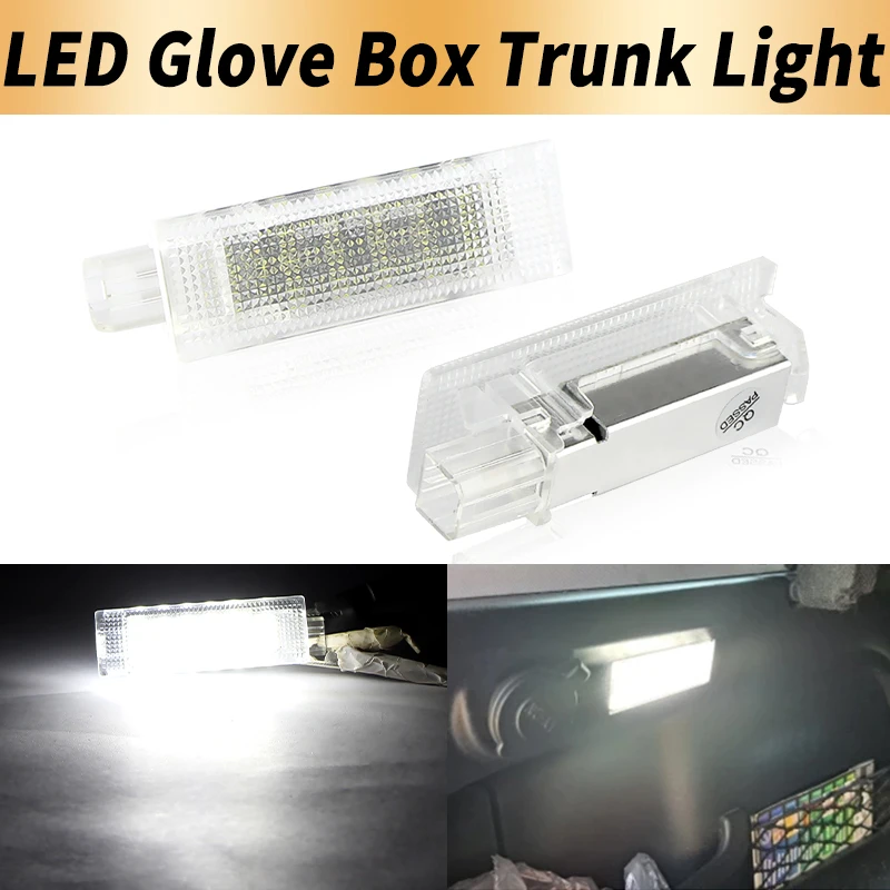 

2PCS LED Luggage Box Trunk Lights Canbus ​For Fiat Doblo 00-10 Punto Evo 09-11 Idea 03-12 500 07-19 500X 16-21 Bravo 07-14 Croma