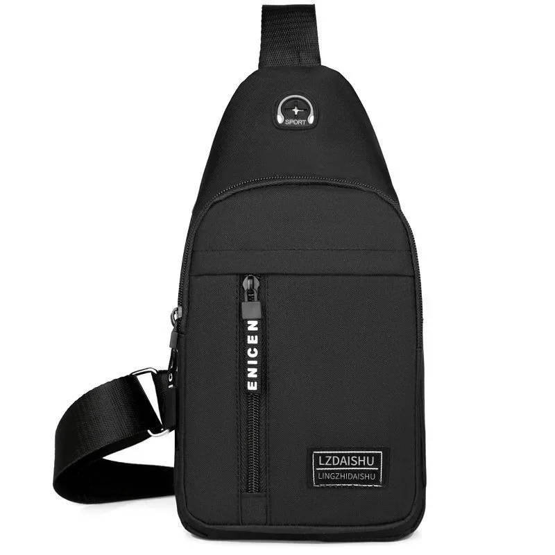 Chest Bag Fashion New Solid Color Men Chest Bag Outdoor Casual Fashion One Shoulder Crossbody Bag