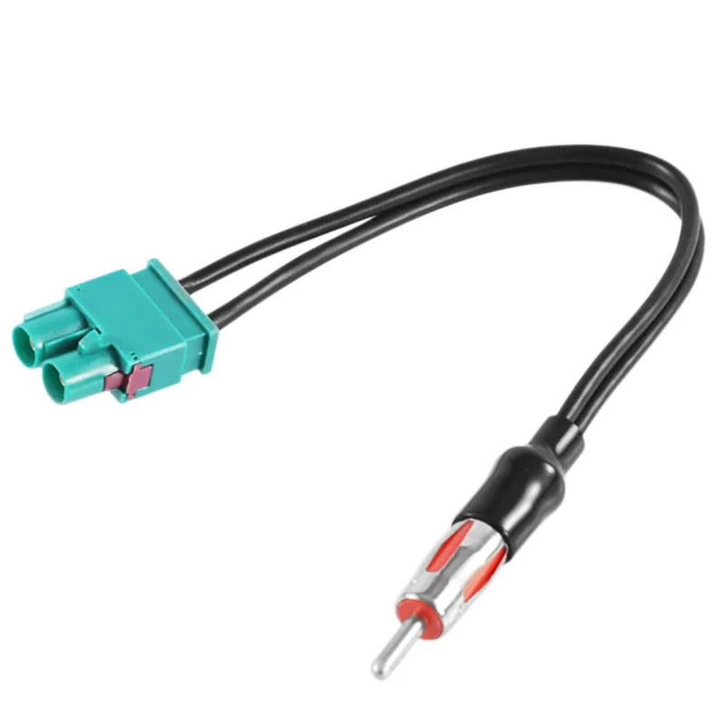 QXNY Radio Audio Cable Adaptor Antenna Audio Cable Male Double Fakra - Din Male Aerial for Audi/VW/Volkswagen Car Electronics