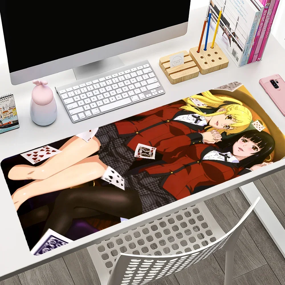 Anime Jabami Yumeko Mousepad Large Gaming Mouse Pad LockEdge Thickened Computer Keyboard Table Desk Mat