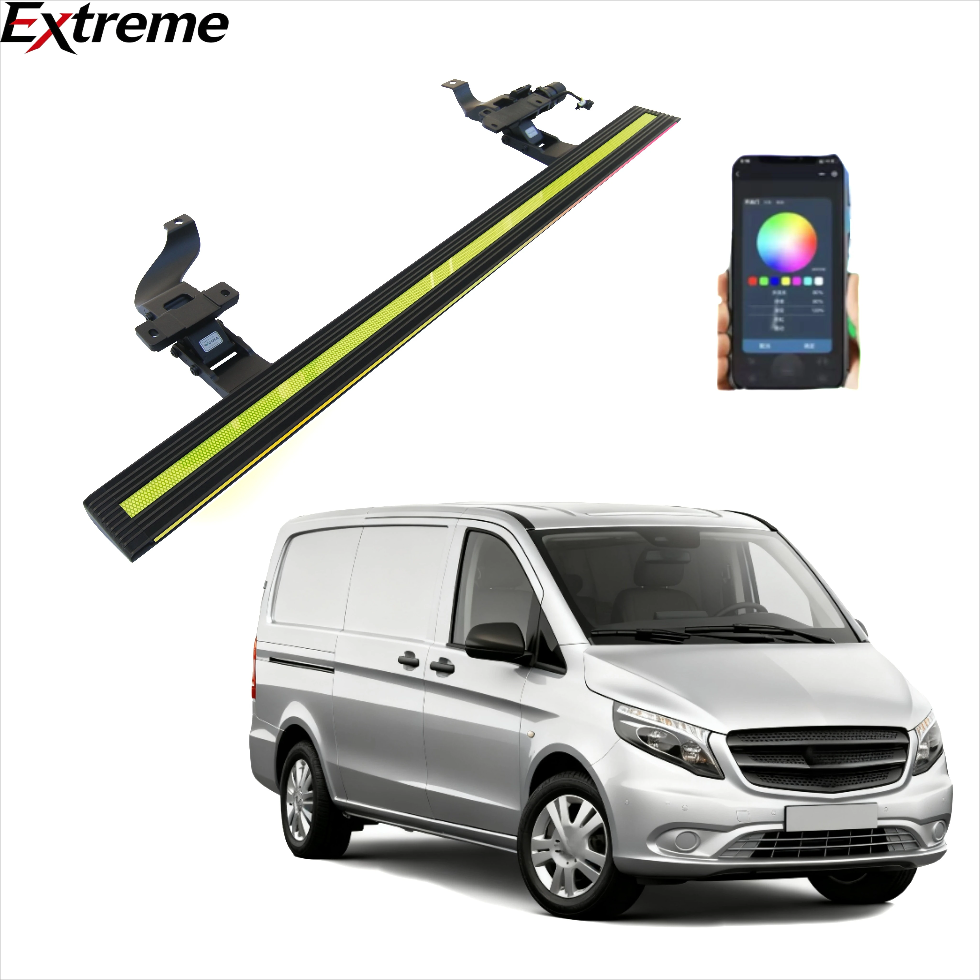 EXTREME Aluminum Alloy Electric Side Steps for Mercedes-Benz VITO 10-23 Power Running Boards OEM/ODM