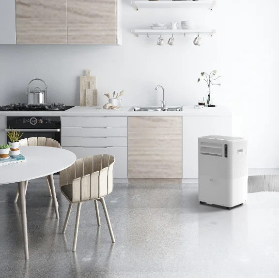 Class A+++ แบบพกพา AC 9000btu 220V R410a สีขาว Eco 1hp Mobile Aircon Cooling เท่านั้นขนาดเล็ก Homeuse เวอร์ชันภาษาอังกฤษ