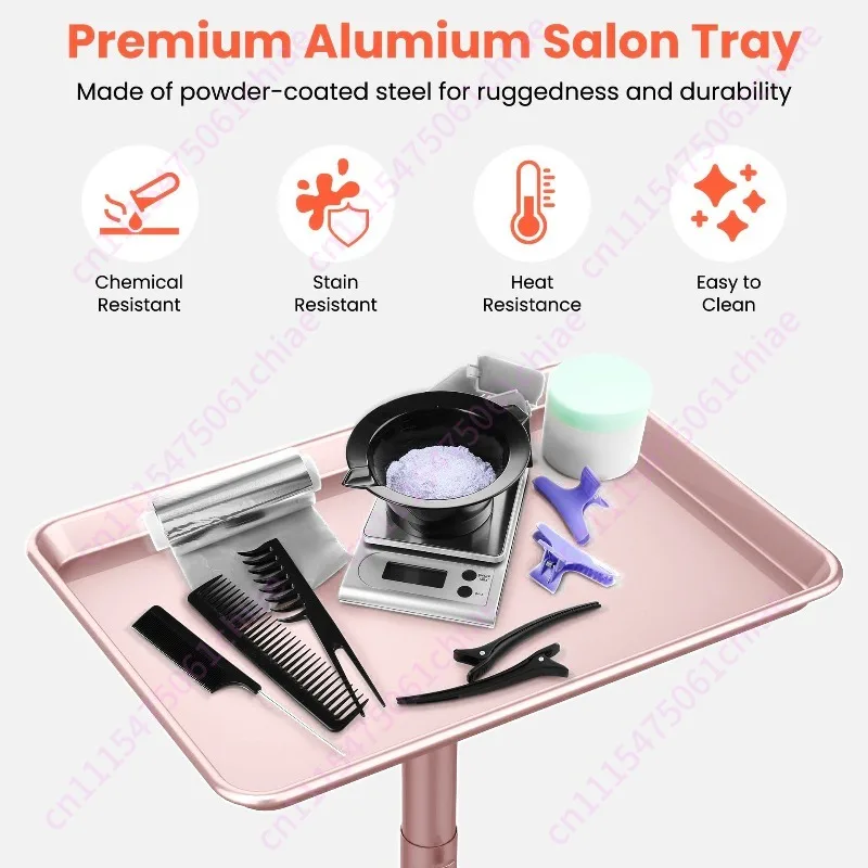 New Pink Salon Tray Cart Beauty Salon Cart Tattoo Embroidery Tool