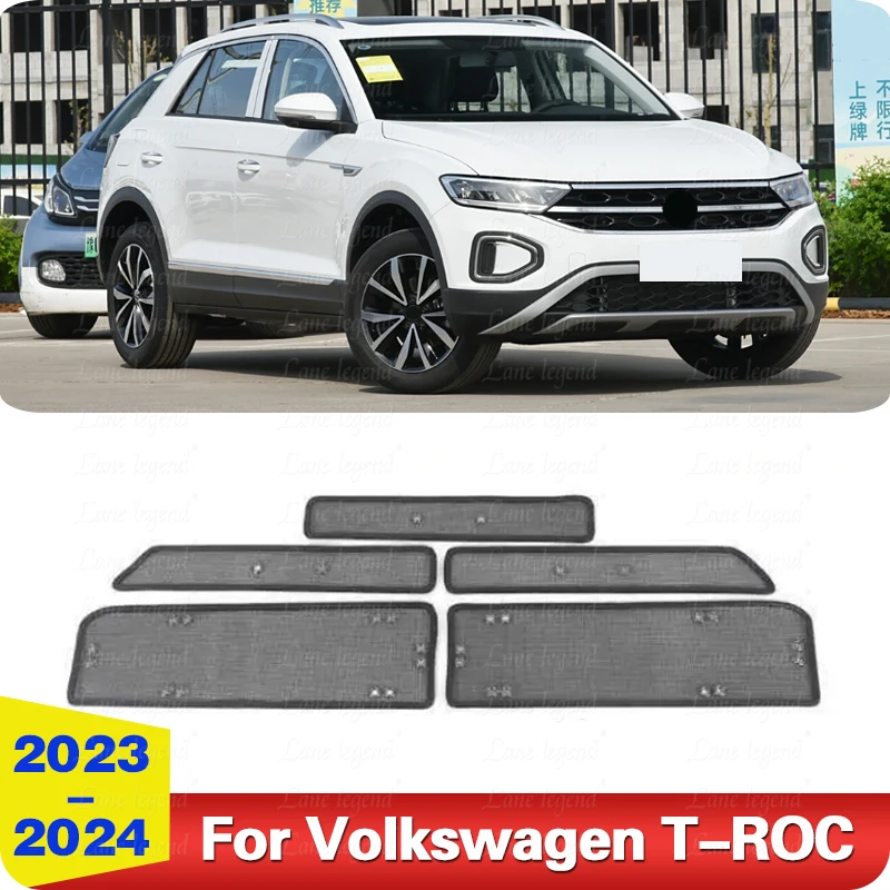 Front Grills Insect Net Radiator Condenser Protective Cover For Volkswagen VW T-ROC 2023-2024 Anti Insect Sand Mesh