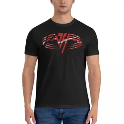 Rock Men T Shirt V-Van Halen Awesome Tee Shirt Short Sleeve Round Neck T-Shirts 100% Cotton Gift Idea Tops