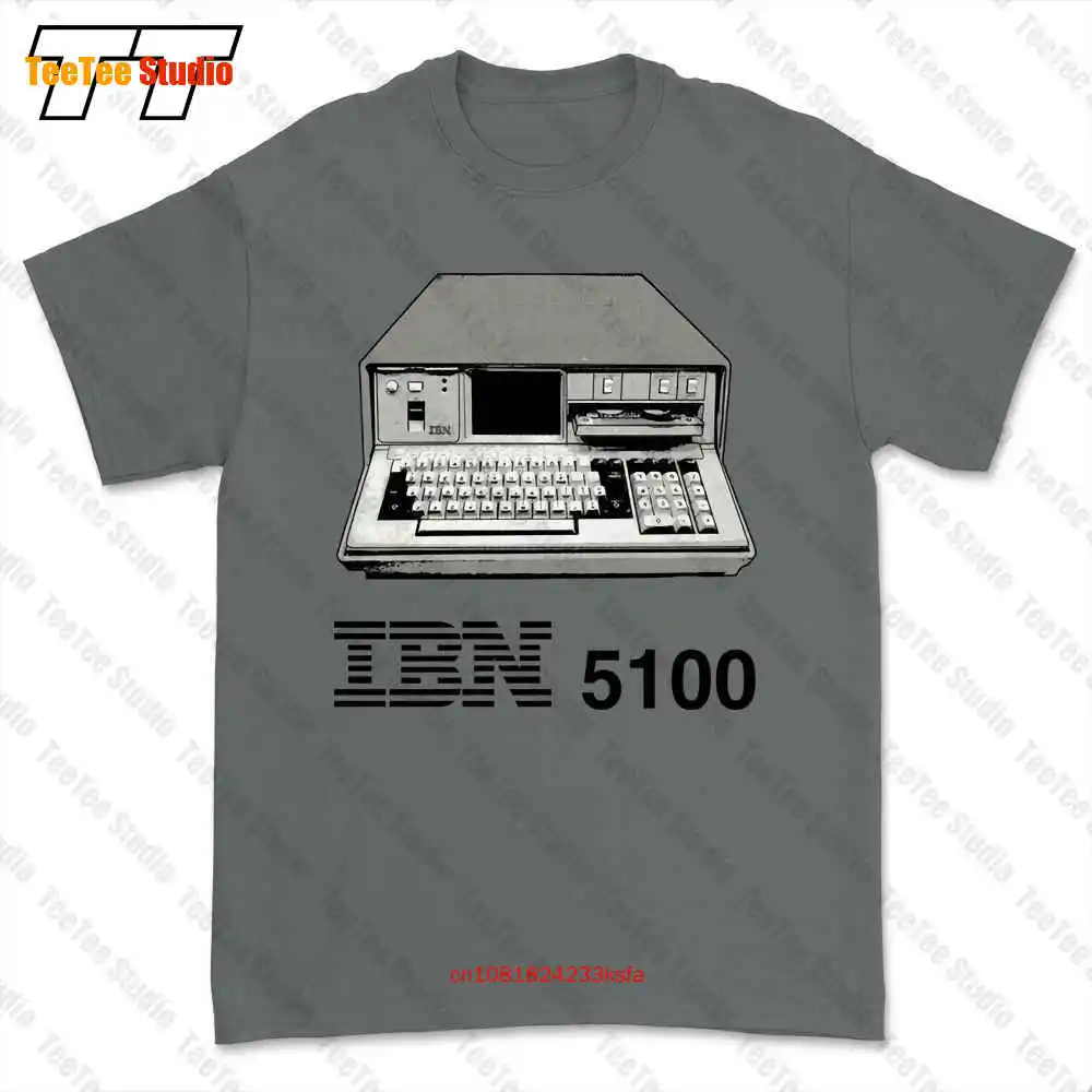 Ibn 5100 Steins Gate Ibm Anime Pc Otaku Geek Japanese Old Computer T-shirt Tee V9LF