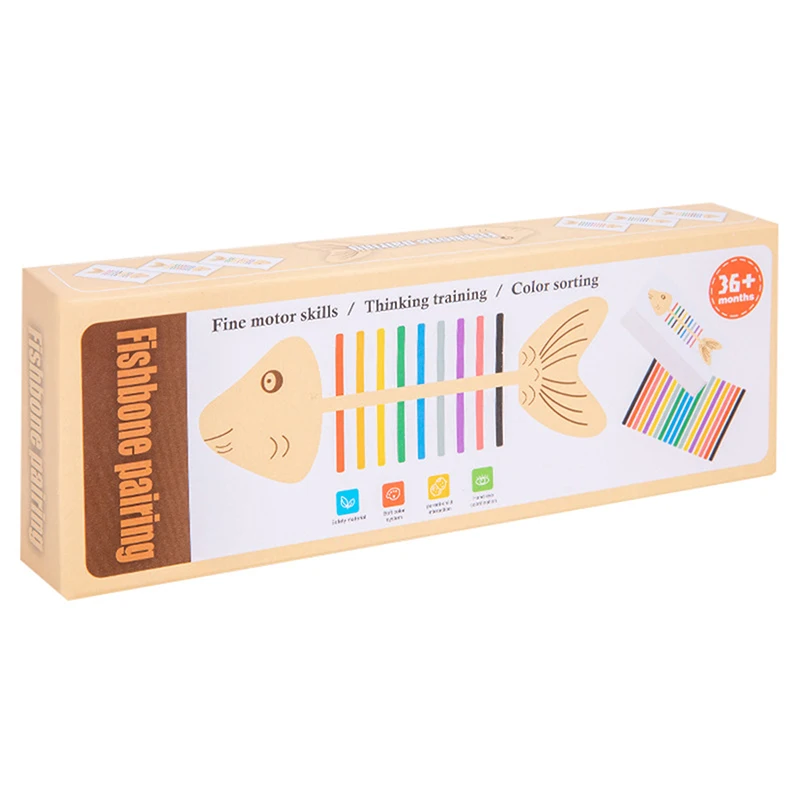 Montessori Color Matching Sensory Toys Wooden Balance Stick Fine Training Game Puzzle Toy For Boys Girls Birthday Gift