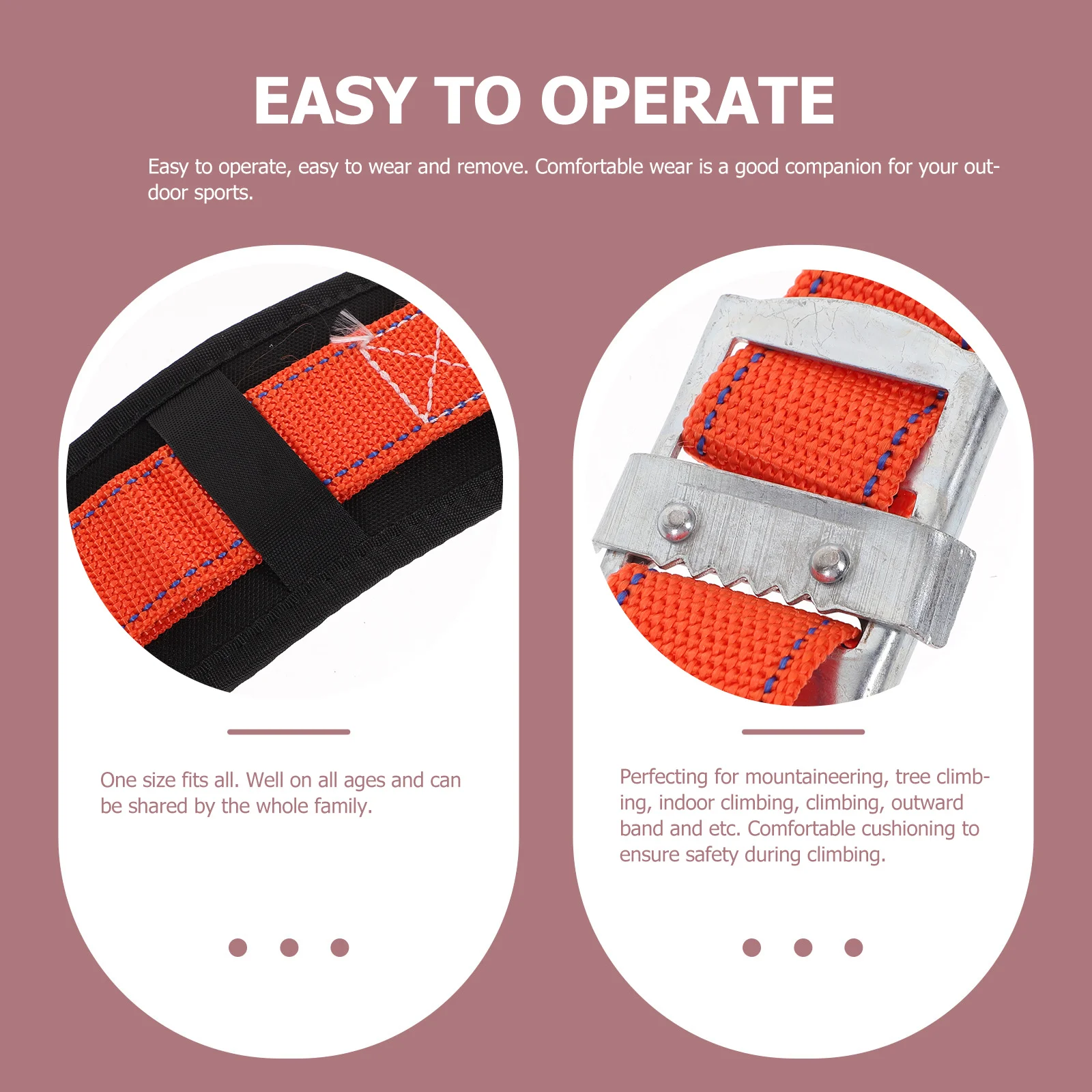 

Safety Belt High Strength Polyester Outdoor Climbing Harness Anti Falling Electrical Work Safety Belt for Fire Rescue