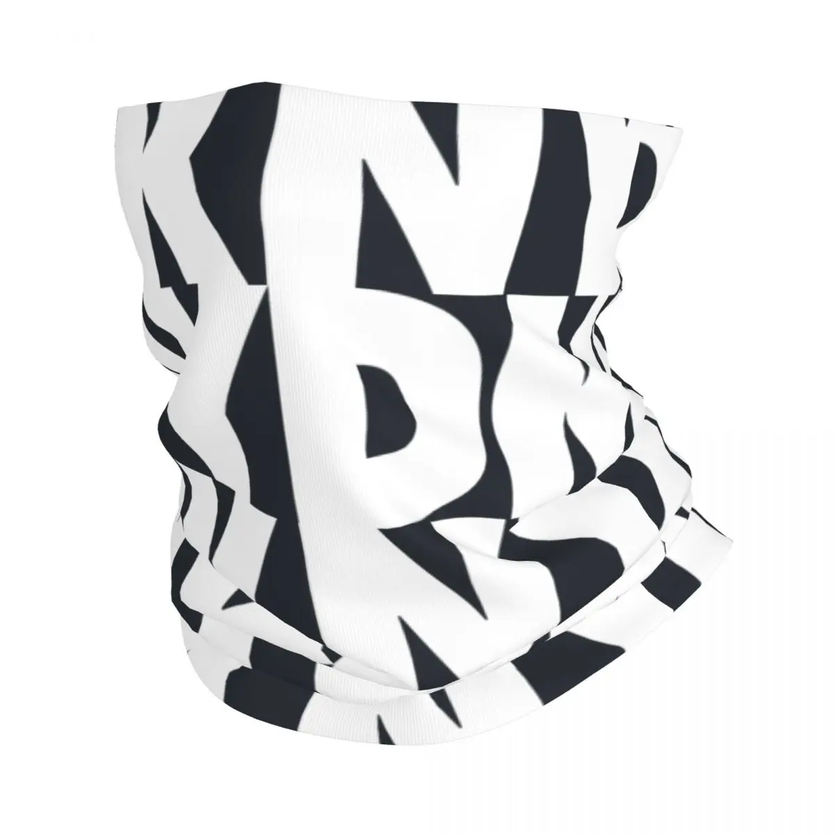 DKNY LOGO Neck Gaiter Printed Unisex Face Mask Scarf Warm Headband Hiking Windproof