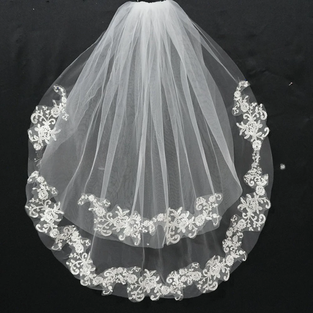 

Accessories Marriage Flour Layer Bride to Be Bridal Veil Women Marriage Wedding Bridal Veils