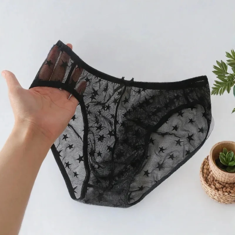 

Man's Net Mesh Breathing BF Briefs Live Show Dj Club Bar Costumes FKK Party Black Red Sheer Private