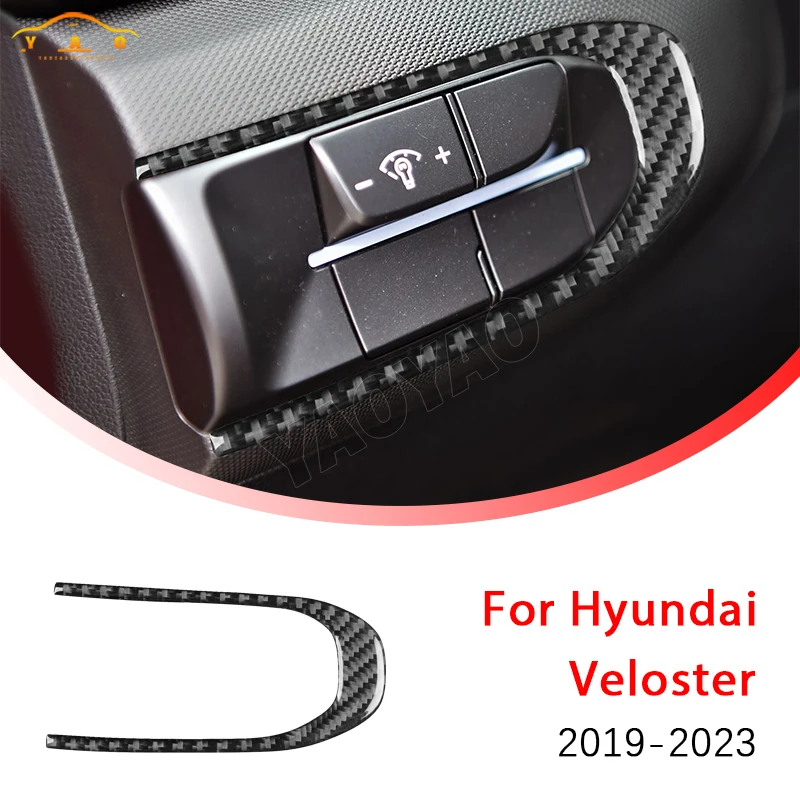 

Car Sticker For Hyundai Veloster 2019-2023 Carbon Fiber Car Dimming Panel Decorative Cover Car Accessories
