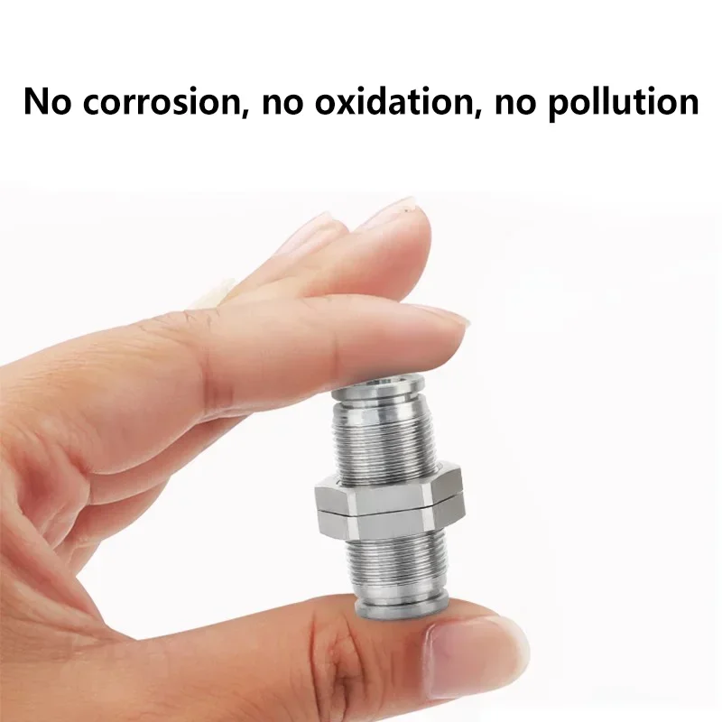 Imagem -03 - Pneumático Mangueira Acoplamento pm 10 12 mm Conector do Tubo de ar Bsp Quick Release Pipe Fittings Aço Inoxidável 304