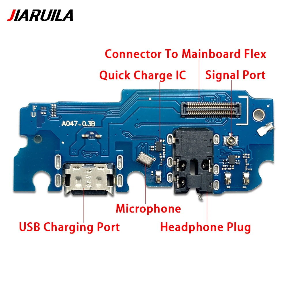 10Pcs，For Samsung A04E A04 Core A05 A05S A14 4G A145P A14 5G A146B A33 USB Charger Port Jack Dock Connector Charging Board Flex