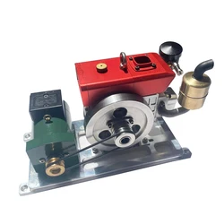 Mini Simulation Four-stroke Diesel Engine Model 12V Generator Starter Fuel Generator Model Toy