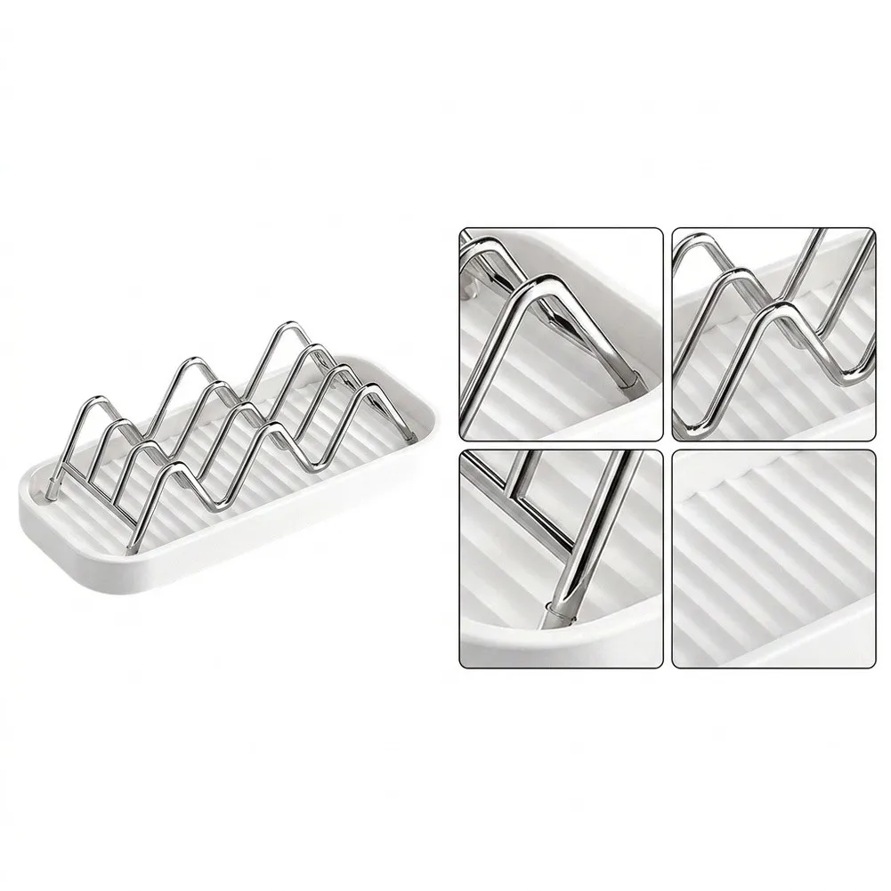 Stainless Steel Soap Holder for Bathroom - Space Saving Design with Efficient Drainage System 18.7 x 8.2 x 4.4 cm