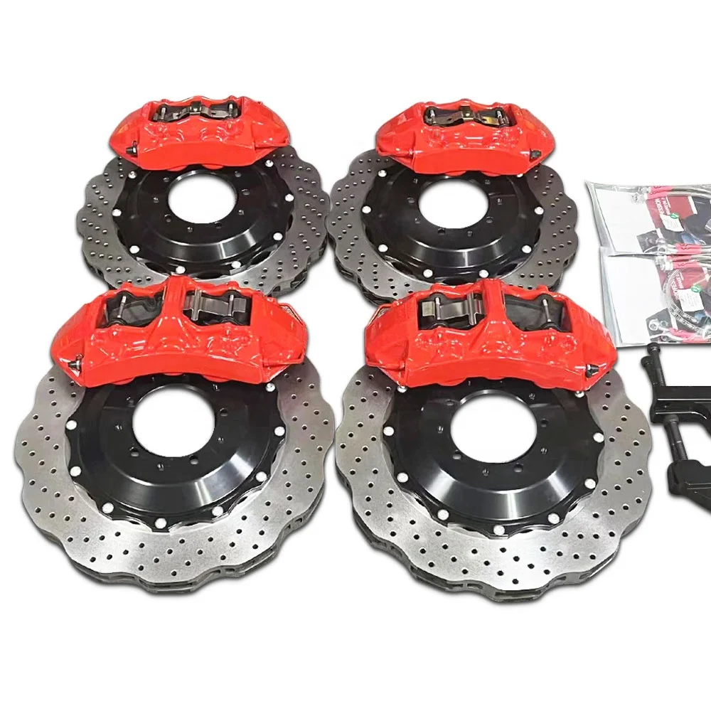 

with 355/380/405mm Rotor Disc for 18/19/20 Wheels High Performance Aluminum 6 Pot 4 Pot Large Brake Caliper Kit