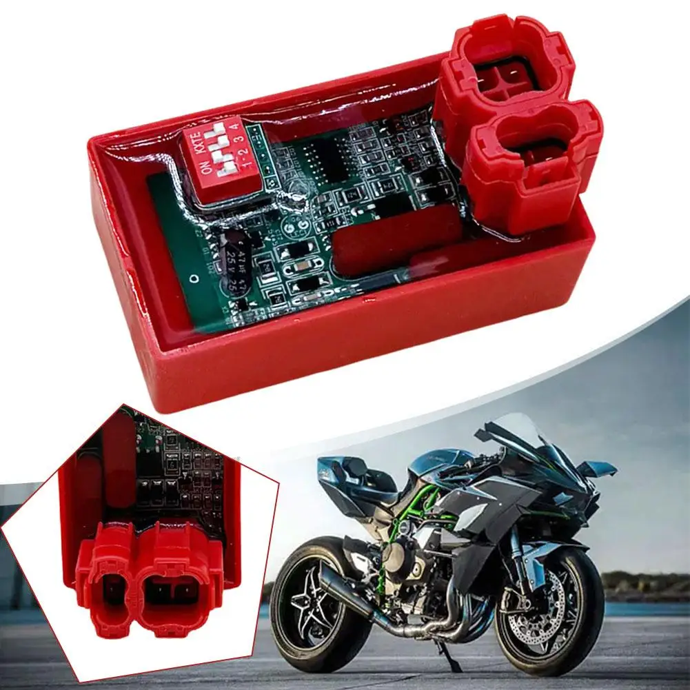 Motorcycle Igniter 4 5 6 Pin CDI Box with DIP Switch Motorcycle Ignition Speed Limit 4000-12000 For WAVE100 YX140 YX160 CT100