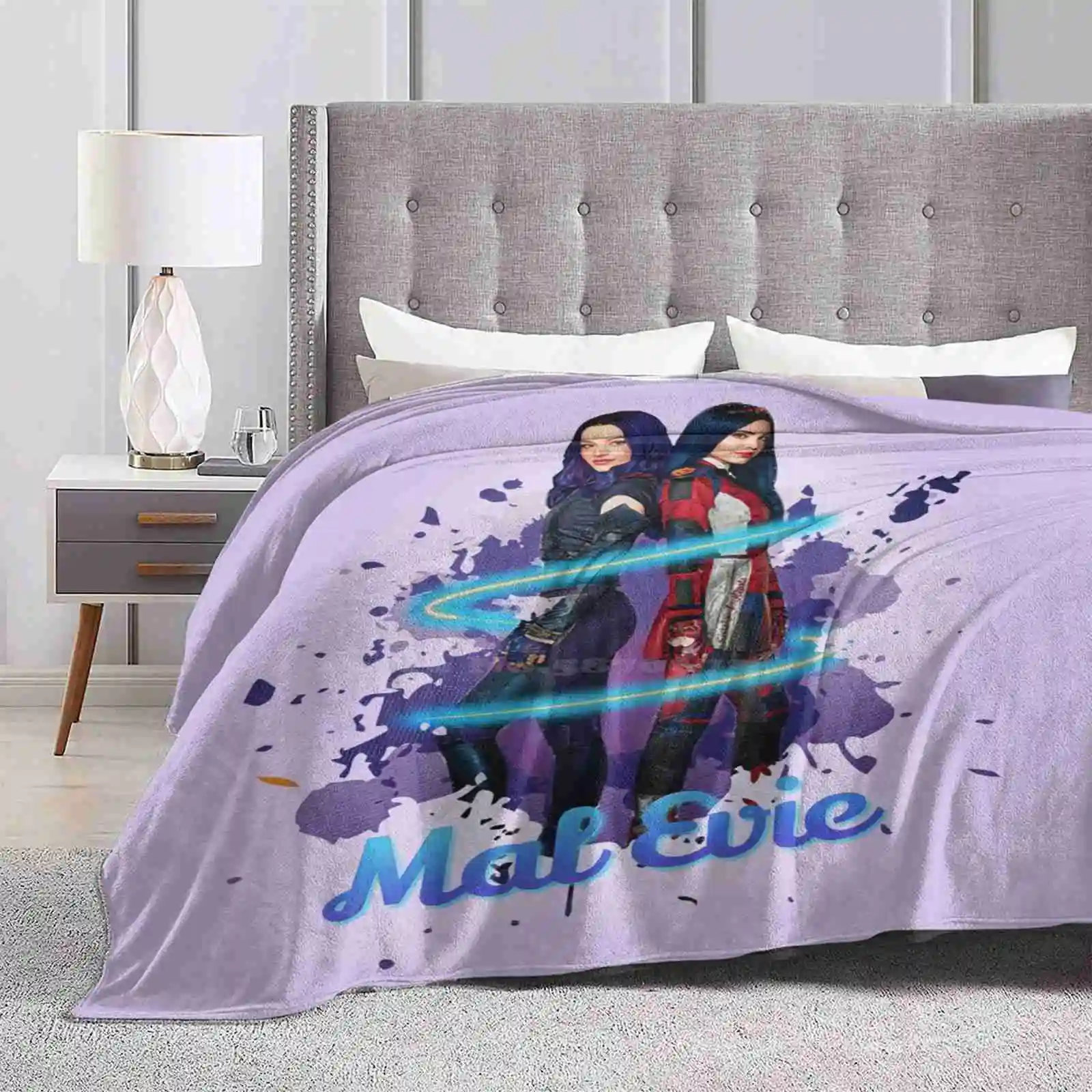 Mal And Evie Forever-Descendants 3 All Sizes Soft Cover Blanket Home Decor Bedding Mal And Evie Mal Evie Dove Cameron And Sofia