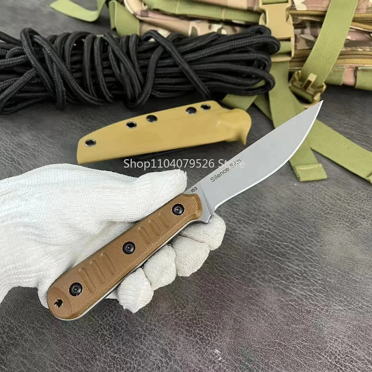 High Hardness Fixed Blade Camping Fishing Knives 8Cr13Mov Steel Outdoor Multifunctional Tools Hiking Trekking Backpacking Tools view 4