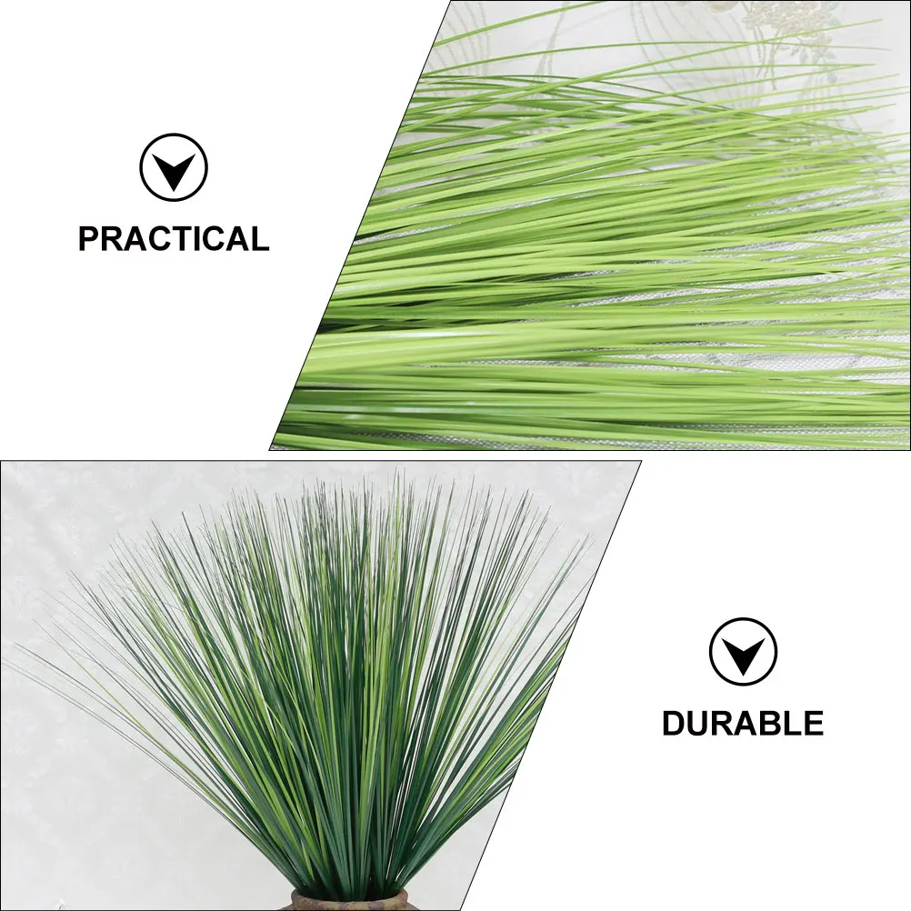 

3PCS Simulation Grass Vivid Onion Artificial Plants Realistic Grass Decor Lifelike Home Wedding Party