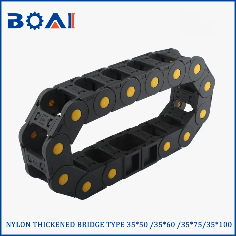 Drag Chain Nylon Thickened Bridge Type CNC Router Using 35X50/35X60/35X75/35X100