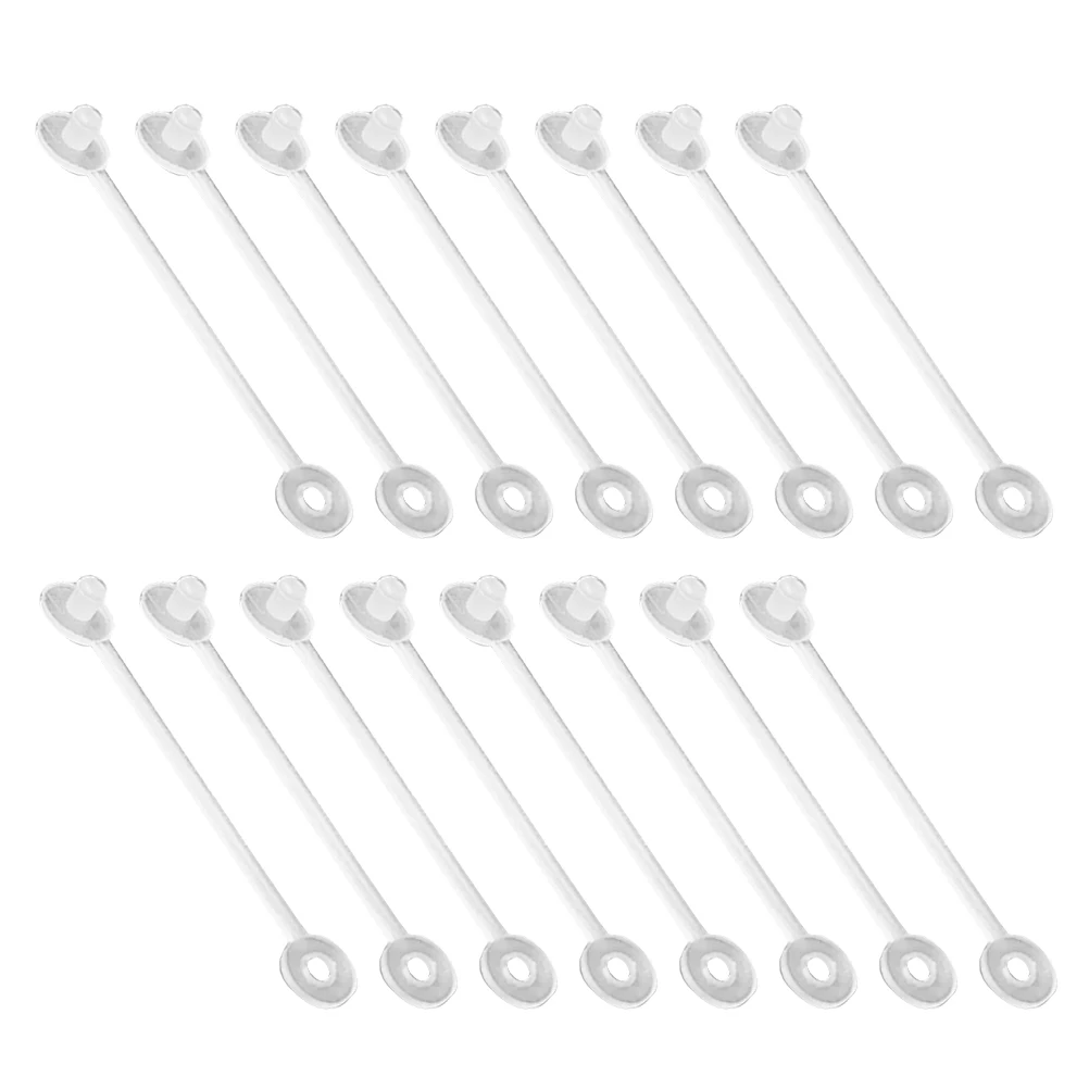 

150pcs Tag Buckle Clear Merchandise Sign Display Holder Clothes Fastener PP Durable Round Head Clothing Footwear Bags Retail