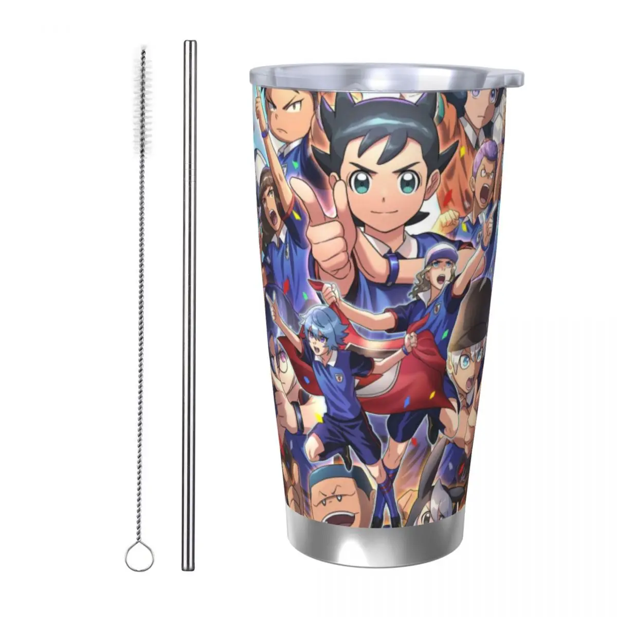 Hot Game Inazuma Eleven 20oz Stainless Steel Insulated Thermal Coffee Car Cup Cold Hot Mugs Vacuum Flask