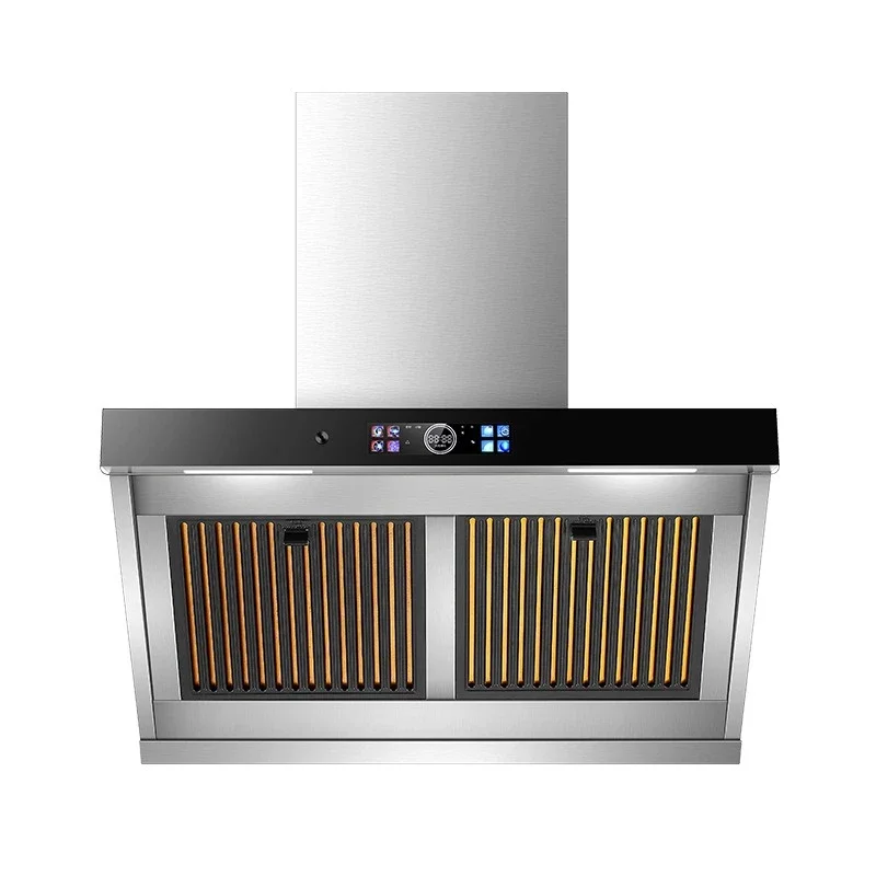 

Range hood Household kitchen Large suction double motor side suction type