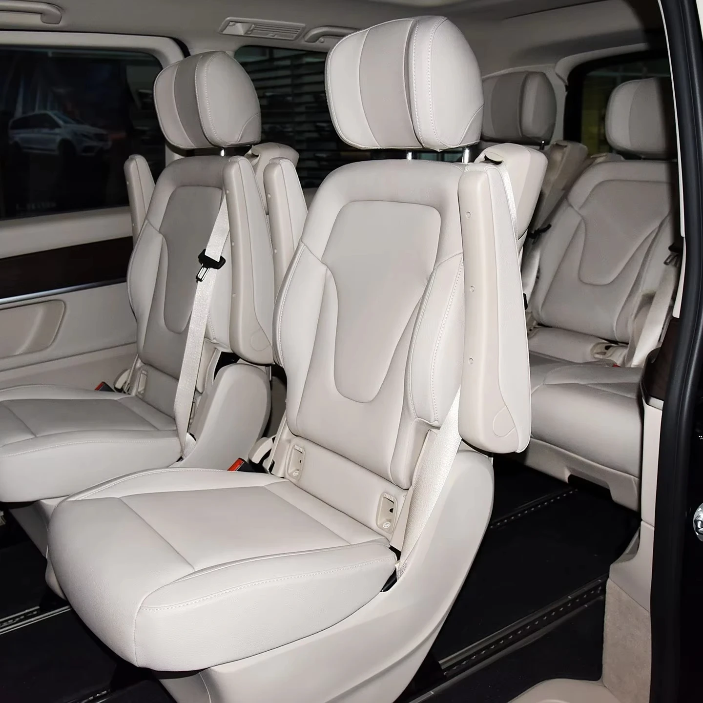 

Модифицированные автомобильные сиденья, подлокотники среднего ряда, направляющие, подголовники, три ряда для Mercedes-Europe Van 2004-2010, детали сидений