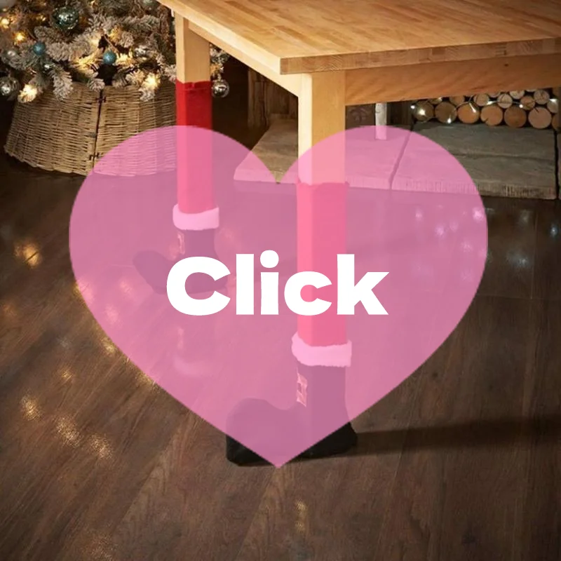 Christmas Table And Chair Leg Covers Festive Furniture Foot Sleeves Holiday Home Party Decoration Supplies Chair Coveror