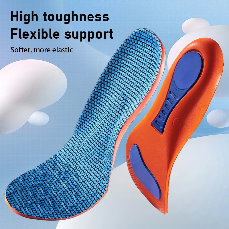 

Orthopedic Insole Running High Jump Shoes Insoles Arch Support Plantar Fasciitis Men Women Shock Absorbing Non Slip Shoe Pads