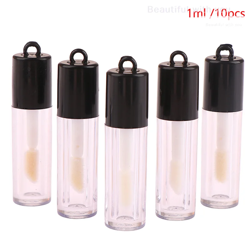 

10pcs/lot 1ml DIY Lip Balm Tube Container with Cap Empty Lipstick Bottle Lipgloss Tube Cosmetic Sample Container