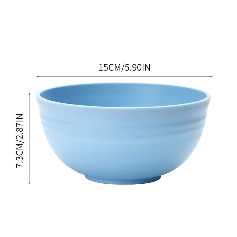 4/8pcs Plastic bowl (reusable) suitable for family kitchen restaurant picnic camping pack food snacks