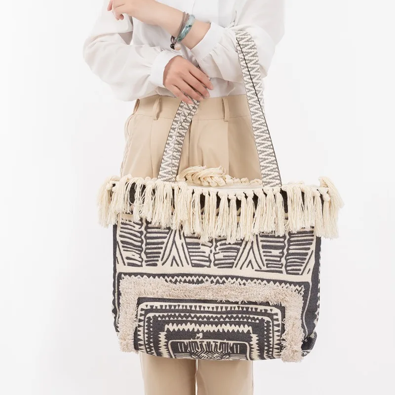 

Большая сумка для женщин Сумка на плечо Холщовая сумка Большая вместительная сумка для покупок Классные сумки для девочек Дизайнерские сумки Sac À Main Femme Сумка