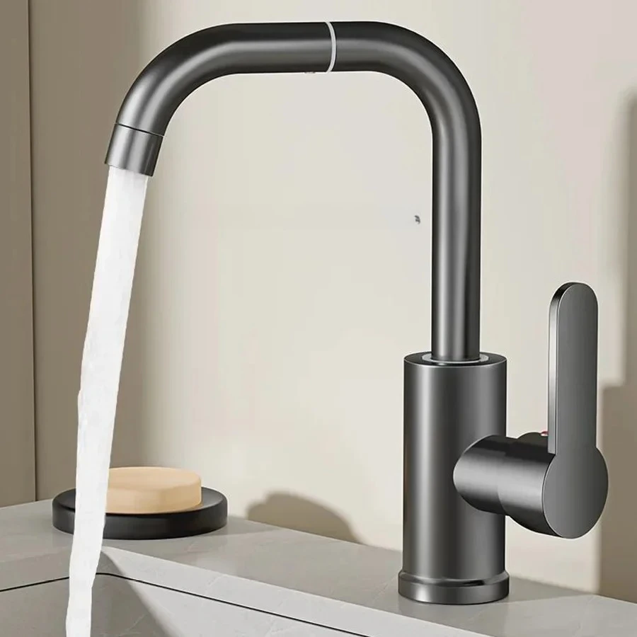 

Elegant 360° Swivel Faucet: Hot & Cold Mix, Perfect for Bathroom Vanity & Kitchen Sink – Wash, Rinse with Ease