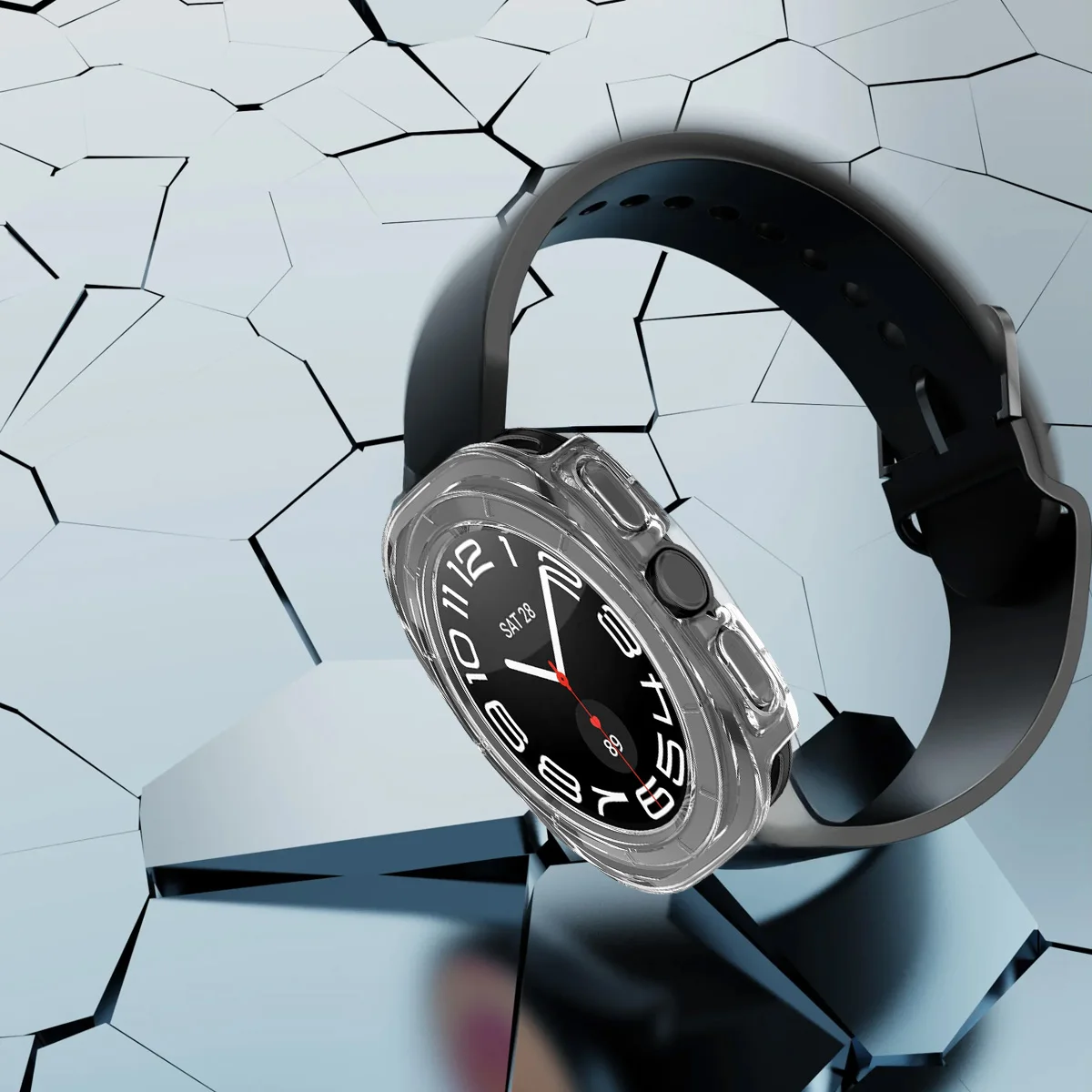 Matte Watch Cover For Samsung Galaxy Watch Ultra 20025 Watch 7Ultra 47mm PC All Around Shell Protective Bumper Cases Accessories