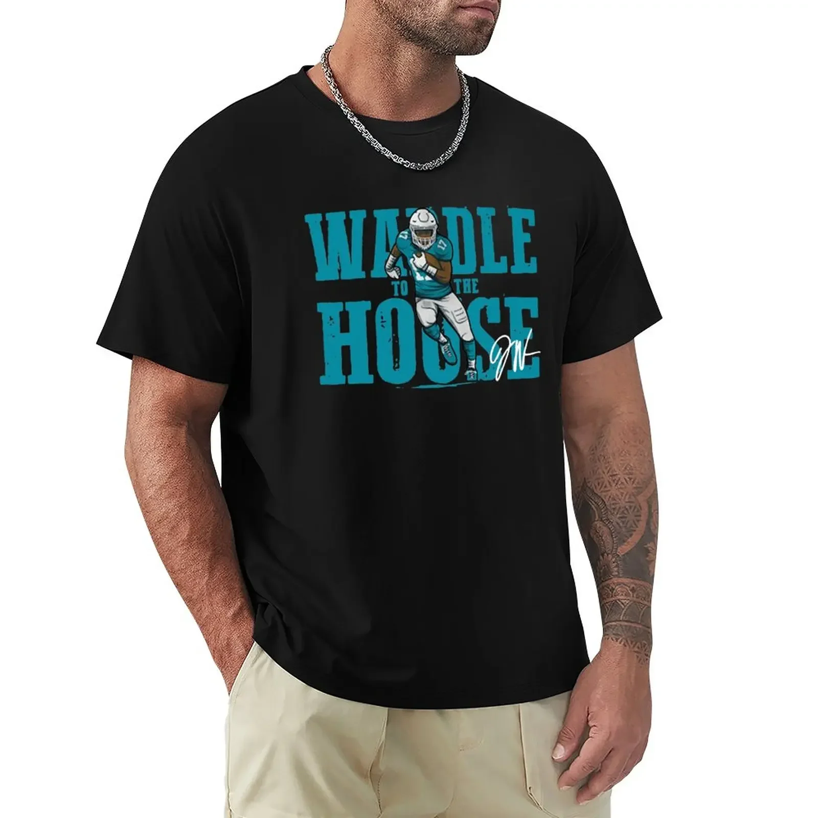 

JAYLEN WADDLE TO THE HOUSE T-Shirt oversized blacks funnys t shirt men vintage sports fans tees plain mens big and tall t shirts